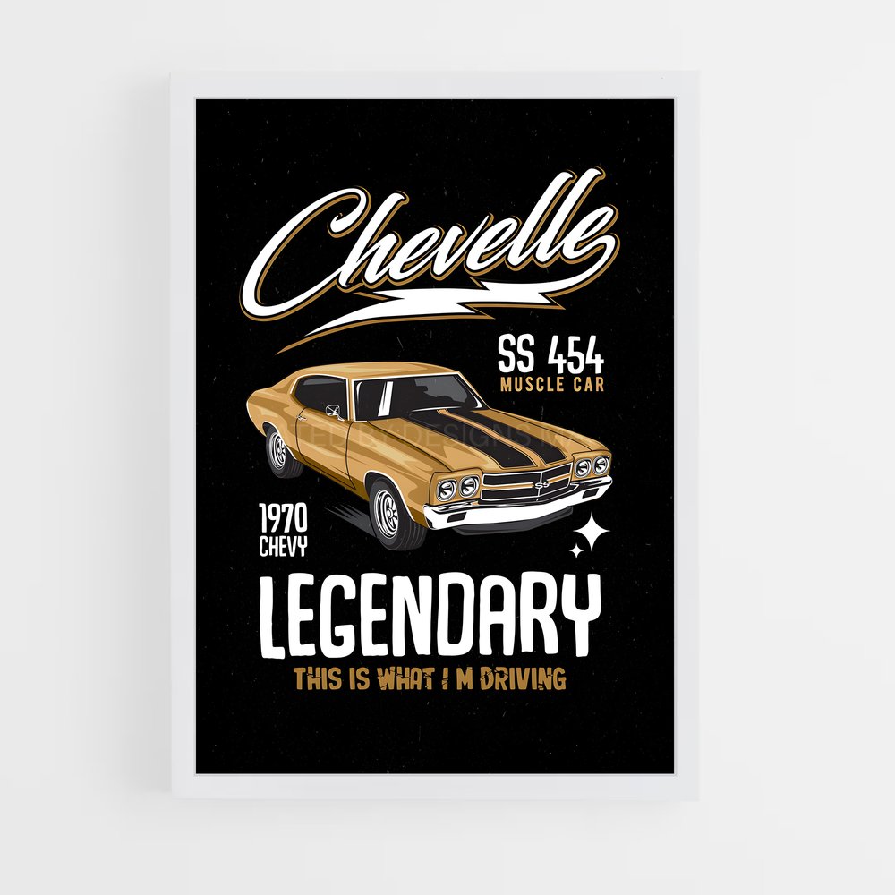 Poster Légende de la Route – affiche Chevrolet (vue 3)
